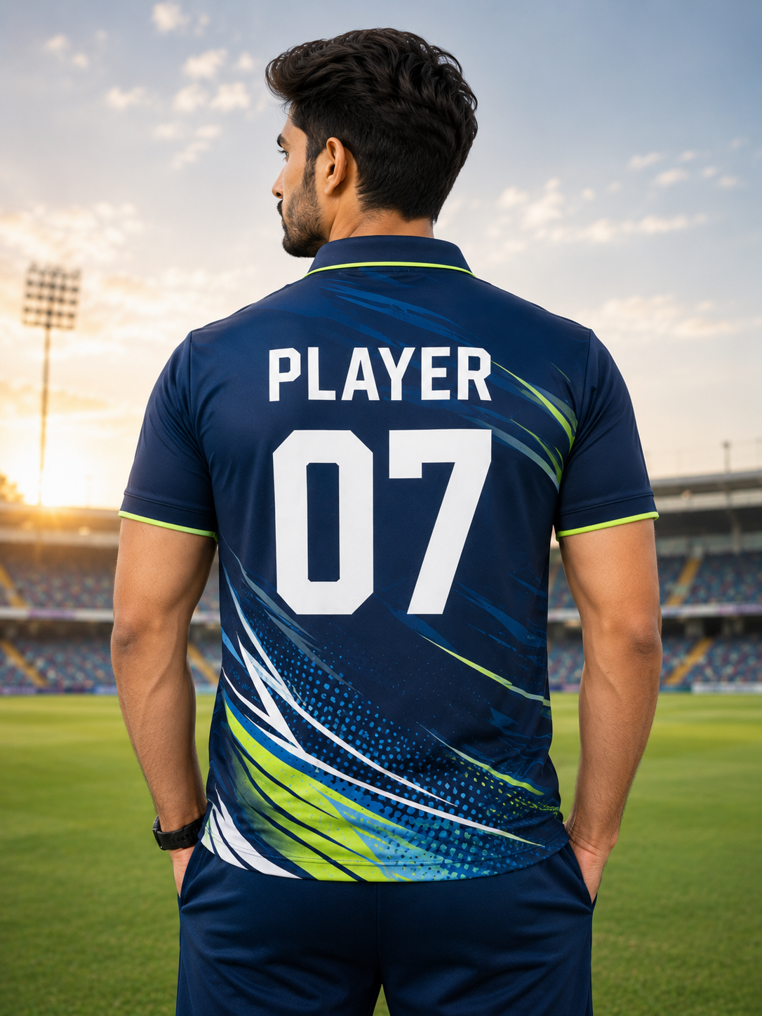 Cricket Jersey – Polo Half Sleeve T-Shirt