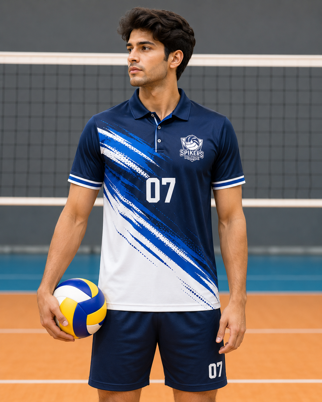 Volleyball Jersey – Polo Half Sleeve T-Shirt