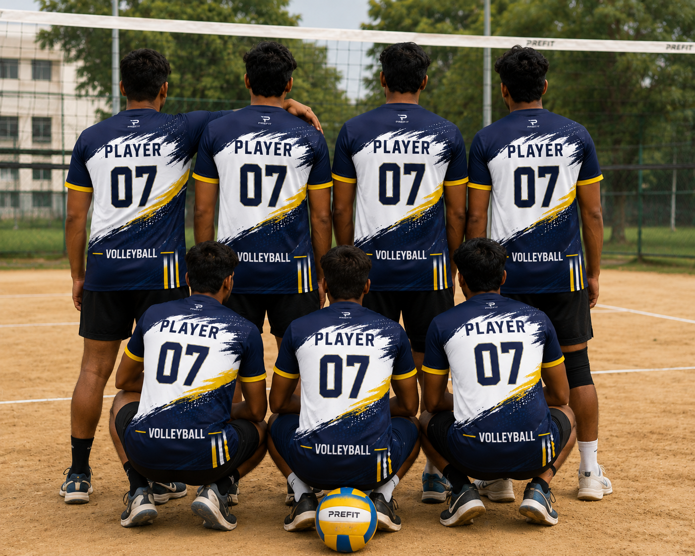 Volleyball Jersey – Round Neck Half Sleeve T-Shirt