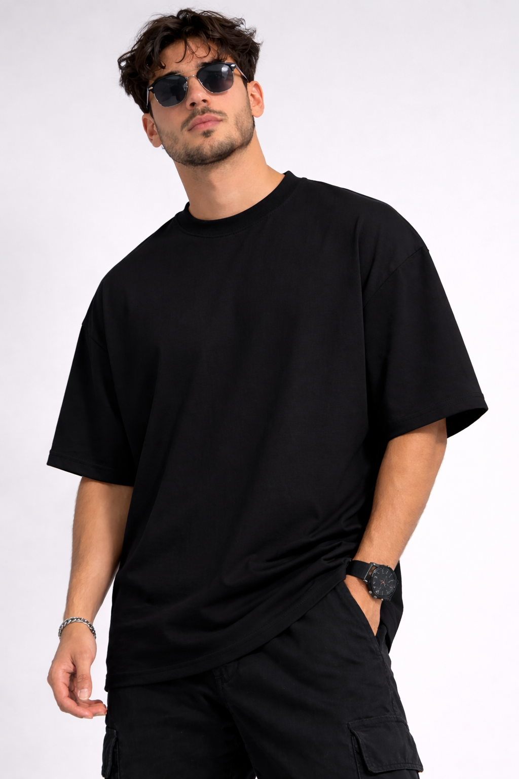 240 GSM Premium Oversized T-Shirt – 100% Cotton French Terry