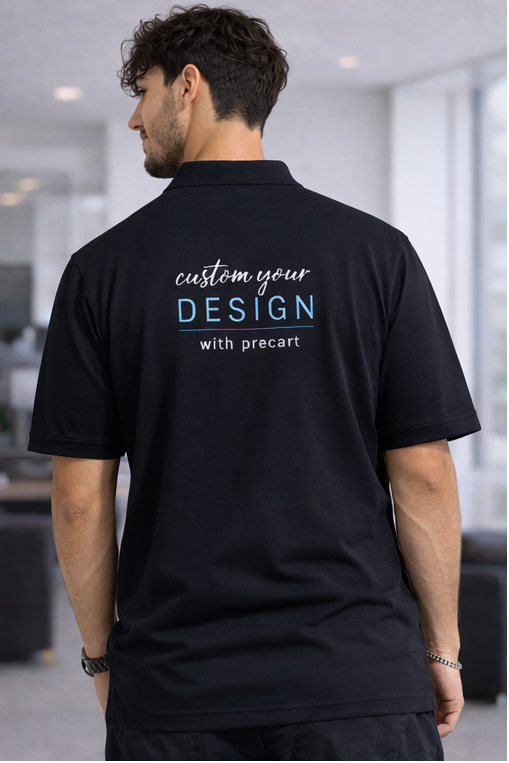 Signature Custom Polo Tee _Navy Blue