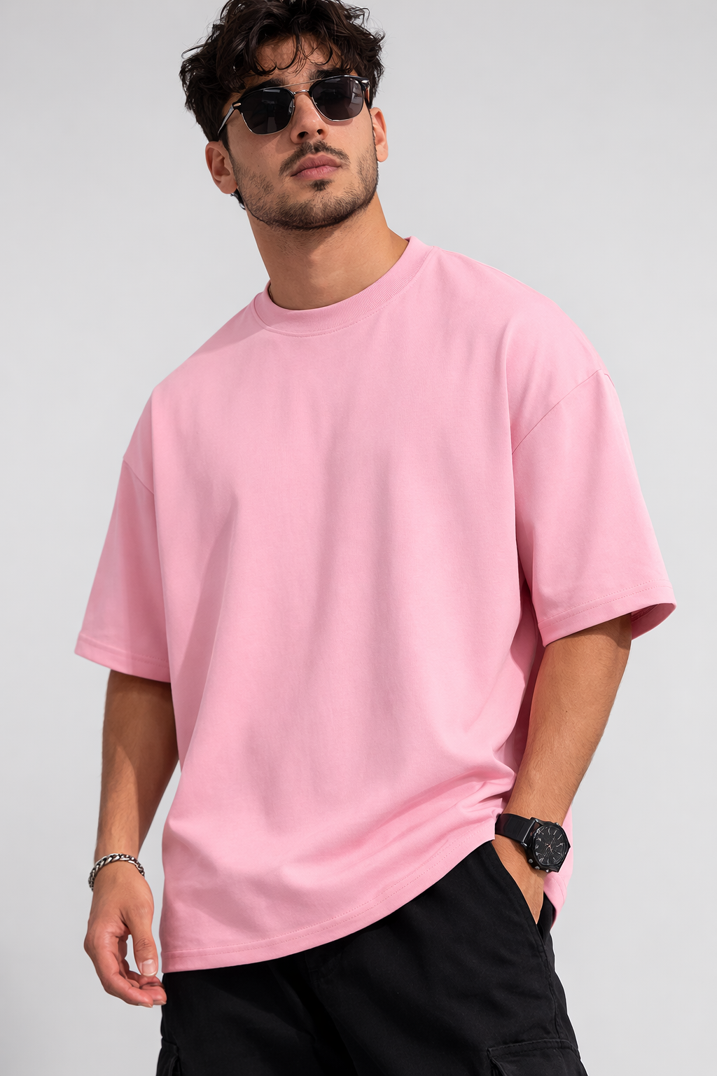 240 GSM Premium Oversized T-Shirt – 100% Cotton French Terry