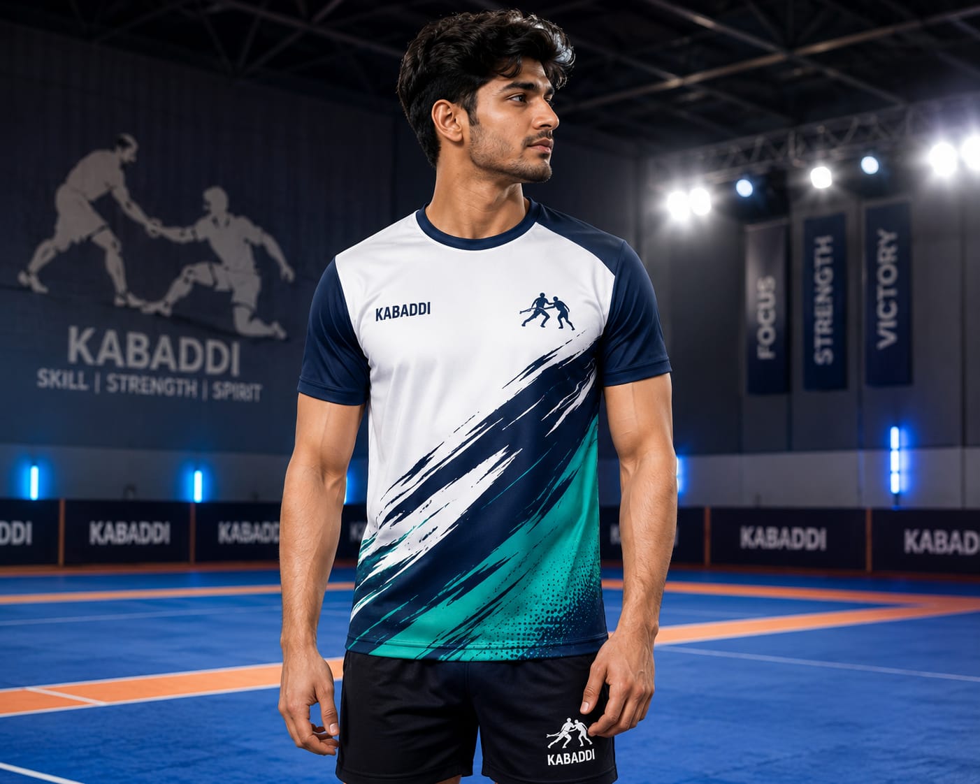 Kabaddi Jersey – Round Neck Half Sleeve T-Shirt