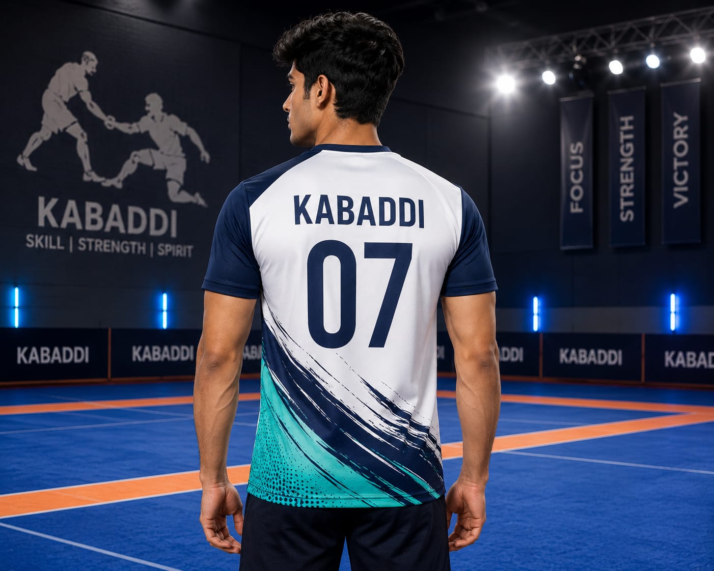Kabaddi Jersey – Round Neck Half Sleeve T-Shirt