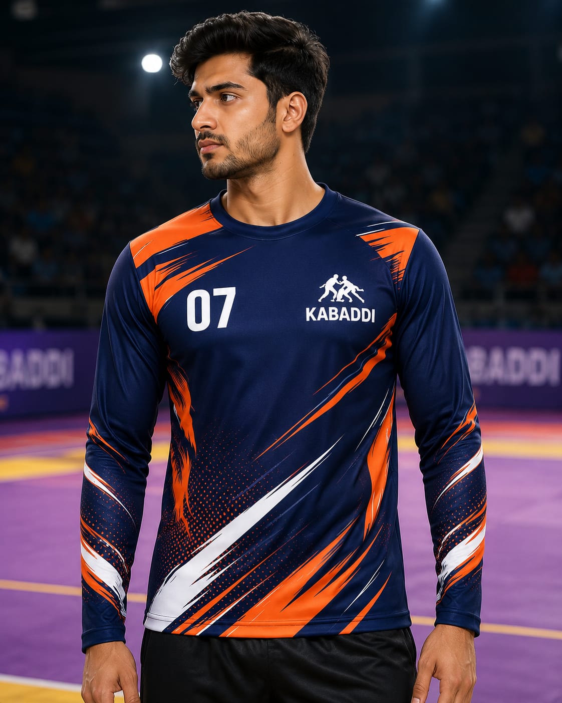 Kabaddi Jersey – Round Neck Full Sleeve T-Shirt