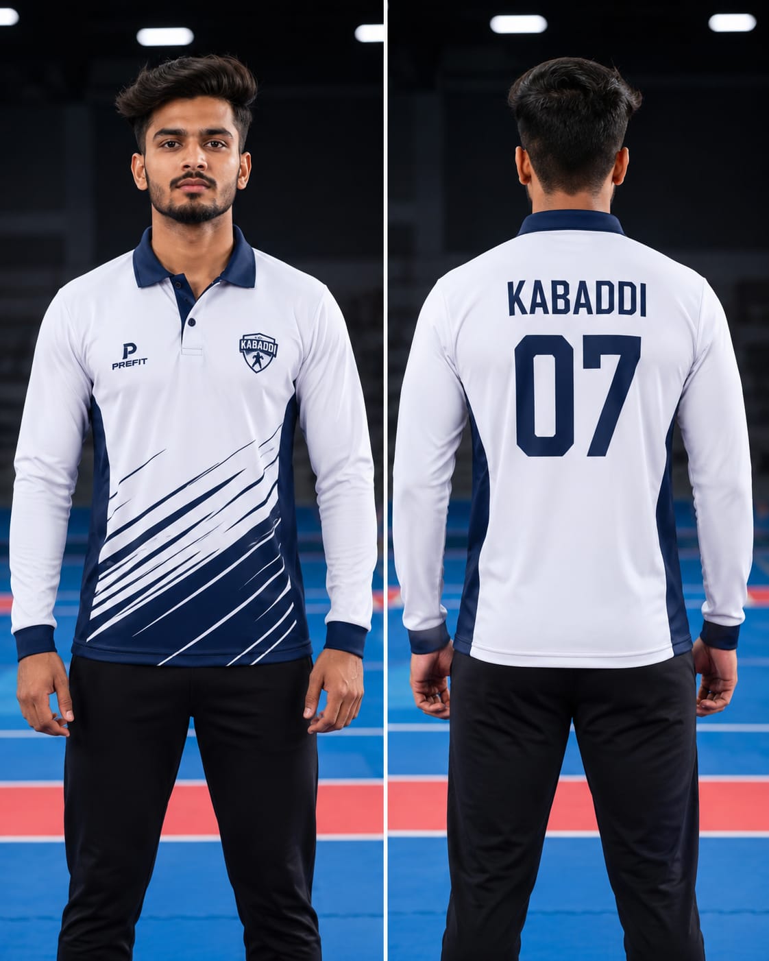 Kabaddi Jersey – Polo Full Sleeve T-Shirt