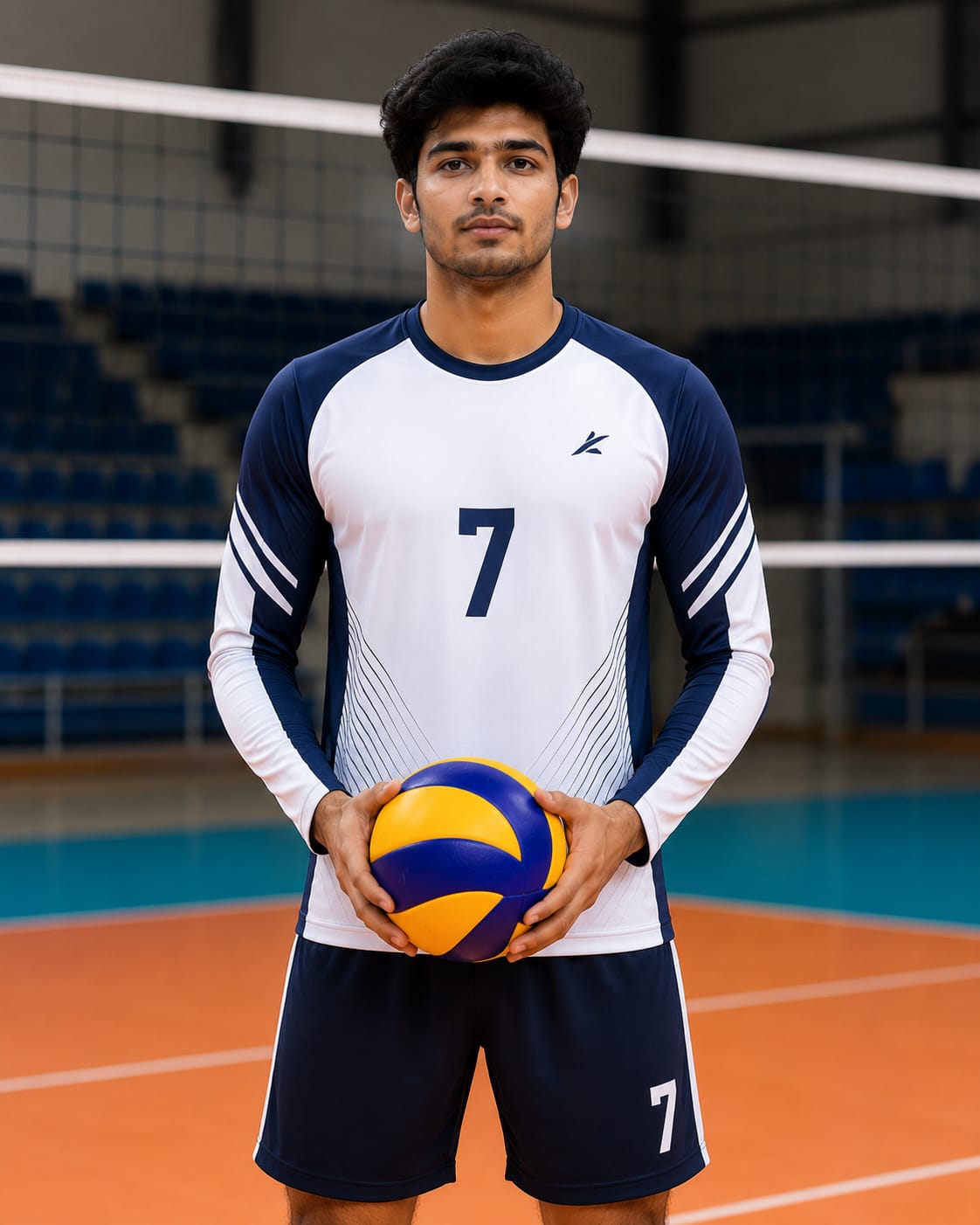 Volleyball Jersey – Round Neck Full Sleeve T-Shirt