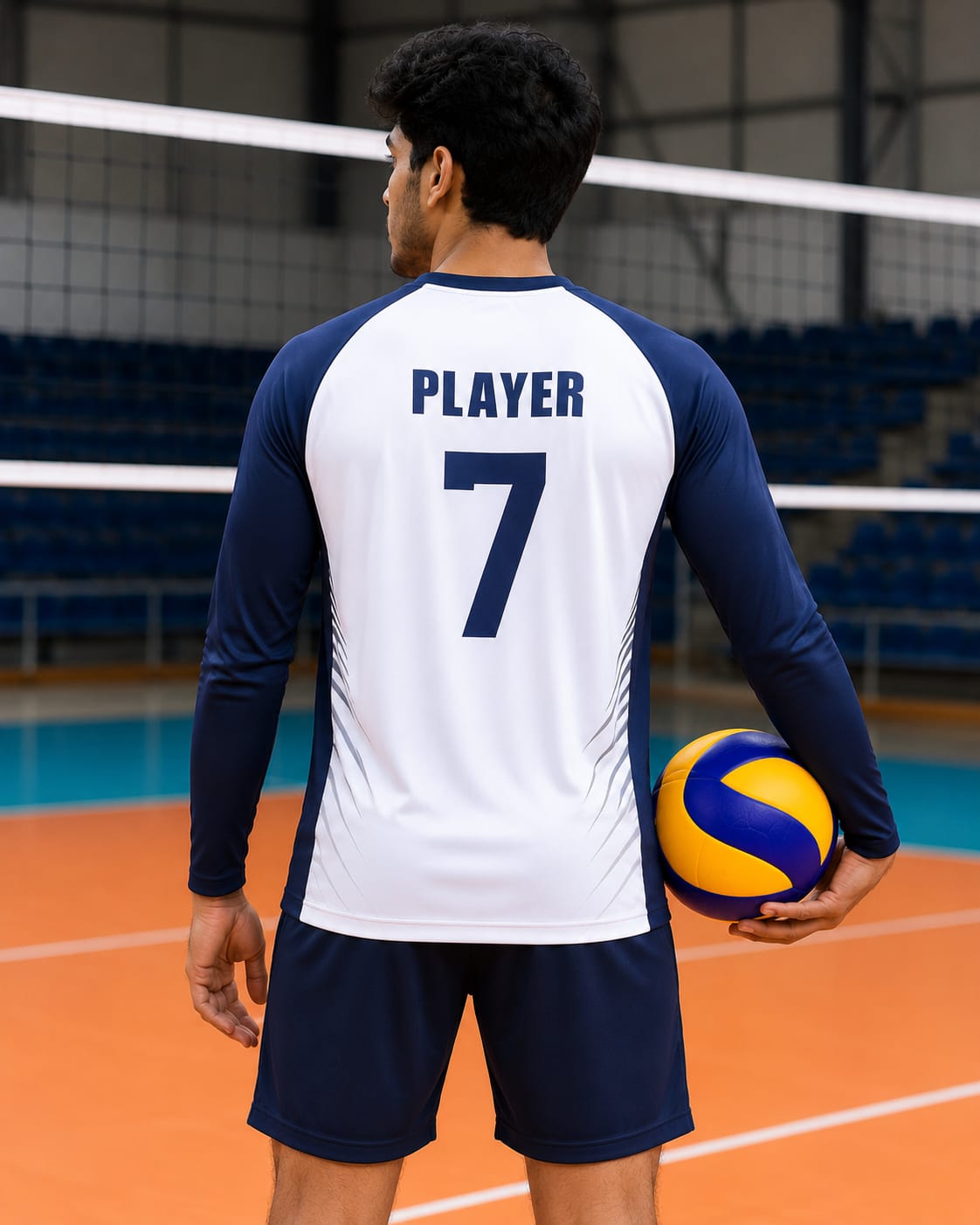 Volleyball Jersey – Round Neck Full Sleeve T-Shirt
