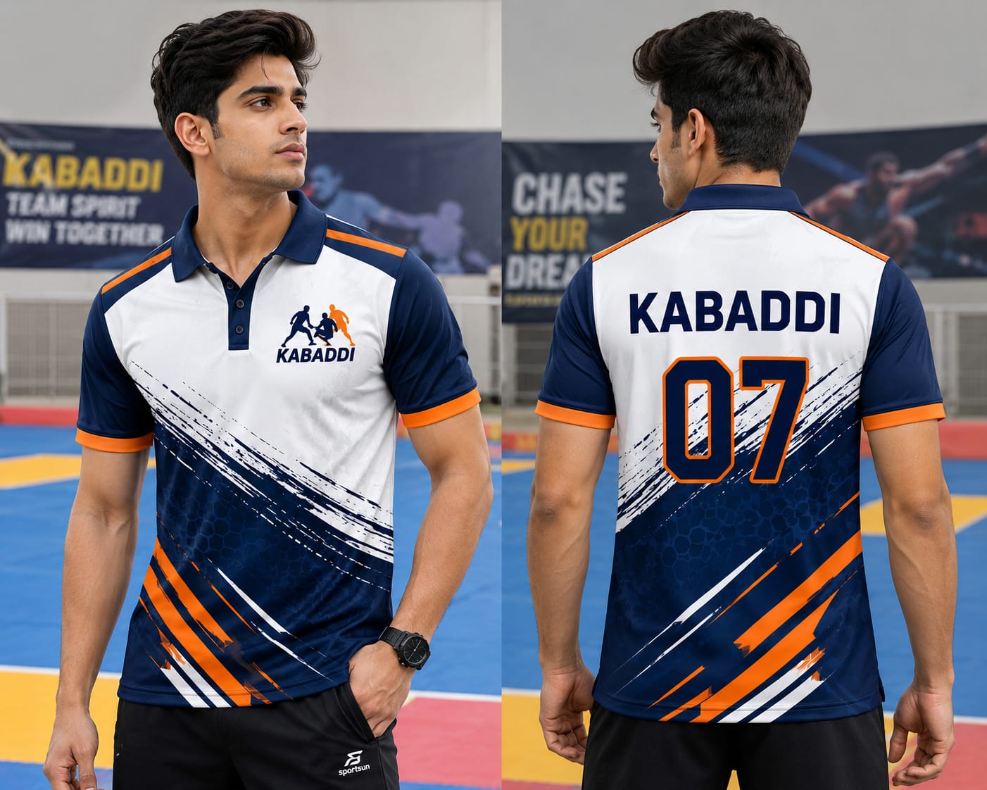 Kabaddi Jersey – Polo Half Sleeve T-Shirt