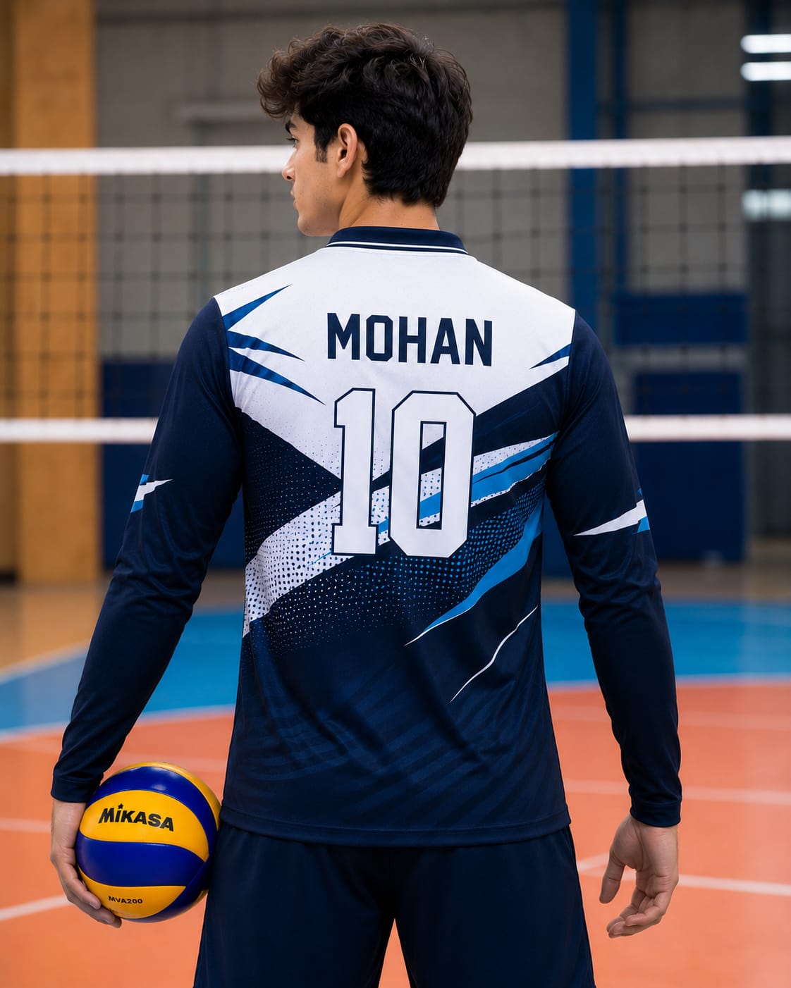 Volleyball Jersey – Polo Full Sleeve T-Shirt