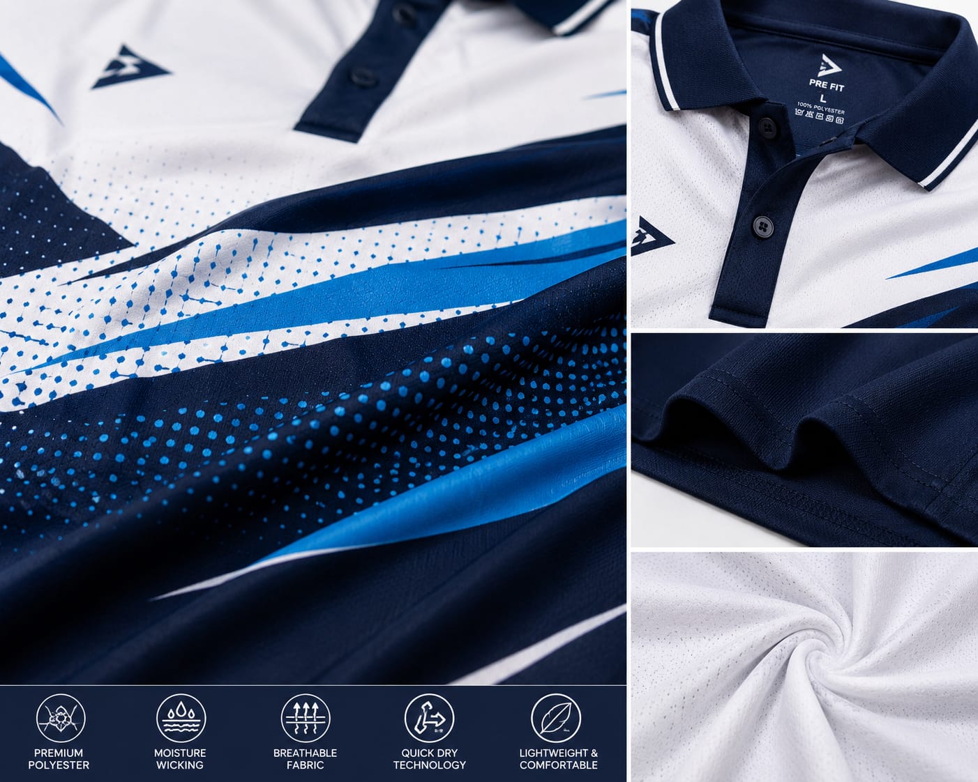 Volleyball Jersey – Polo Full Sleeve T-Shirt