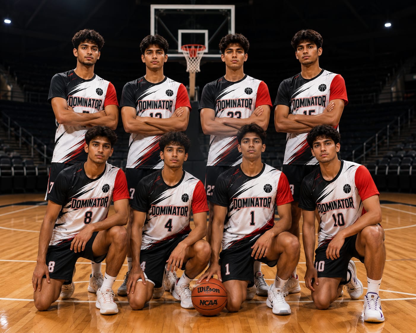 Basketball Jersey – Round Neck Half Sleeve T-Shirt