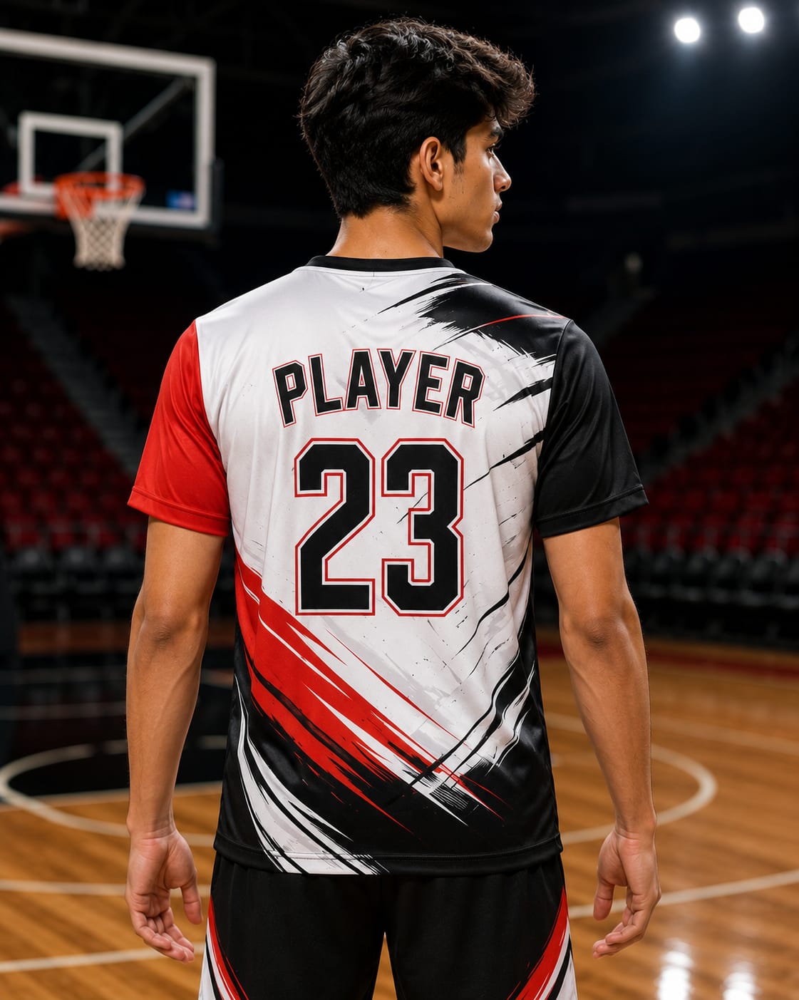 Basketball Jersey – Round Neck Half Sleeve T-Shirt