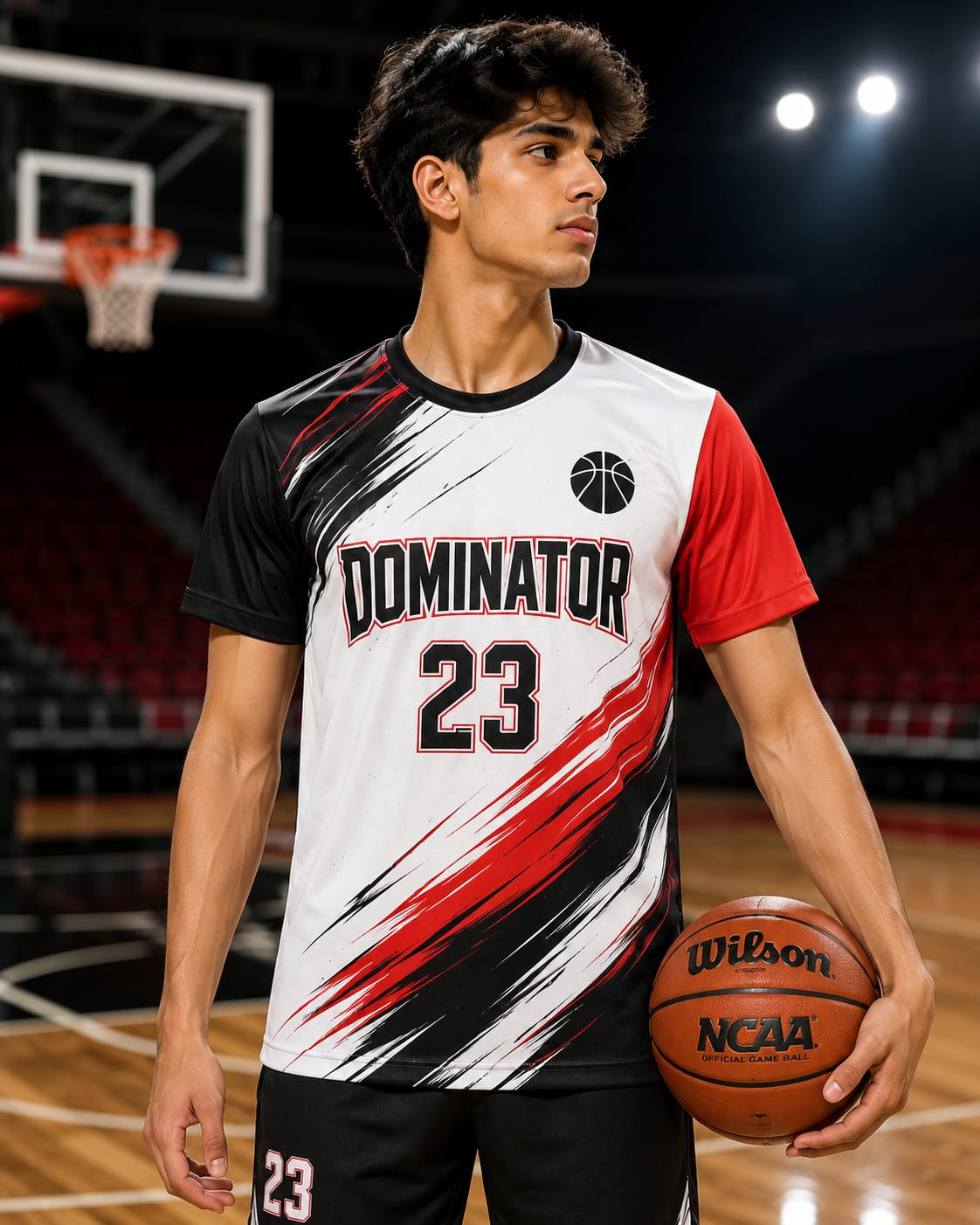 Basketball Jersey – Round Neck Half Sleeve T-Shirt