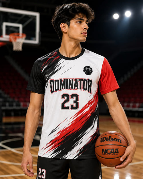 Basketball Jersey – Round Neck Half Sleeve T-Shirt
