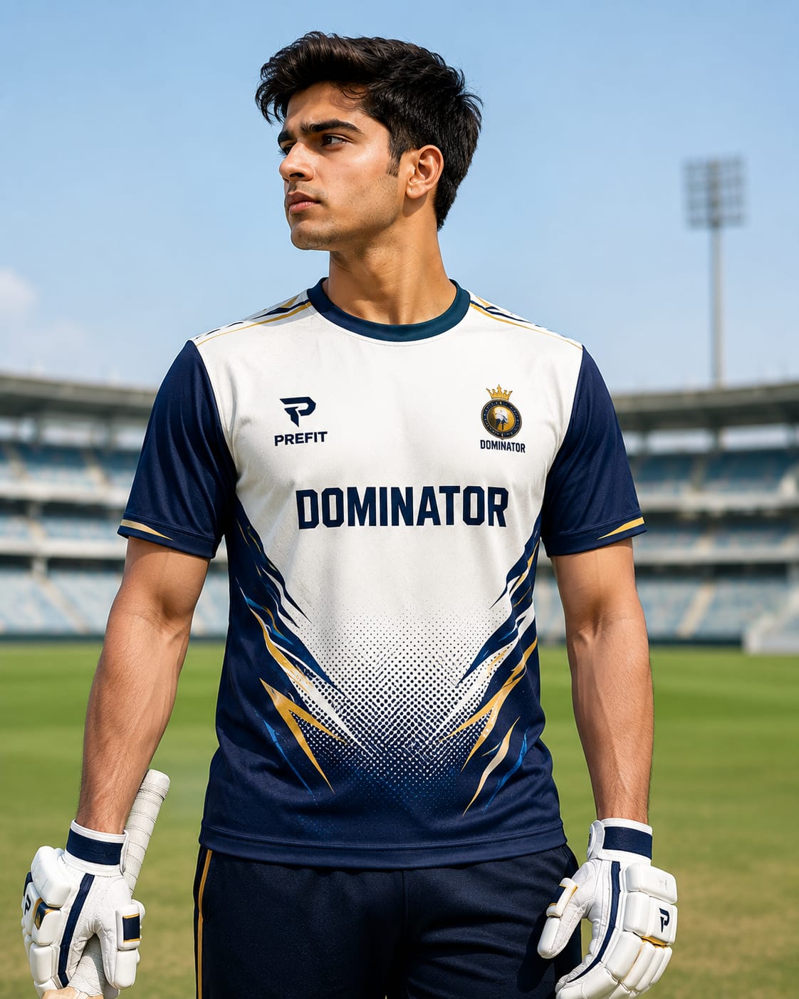 Cricket Jersey – Round Neck Half Sleeve T-Shirt