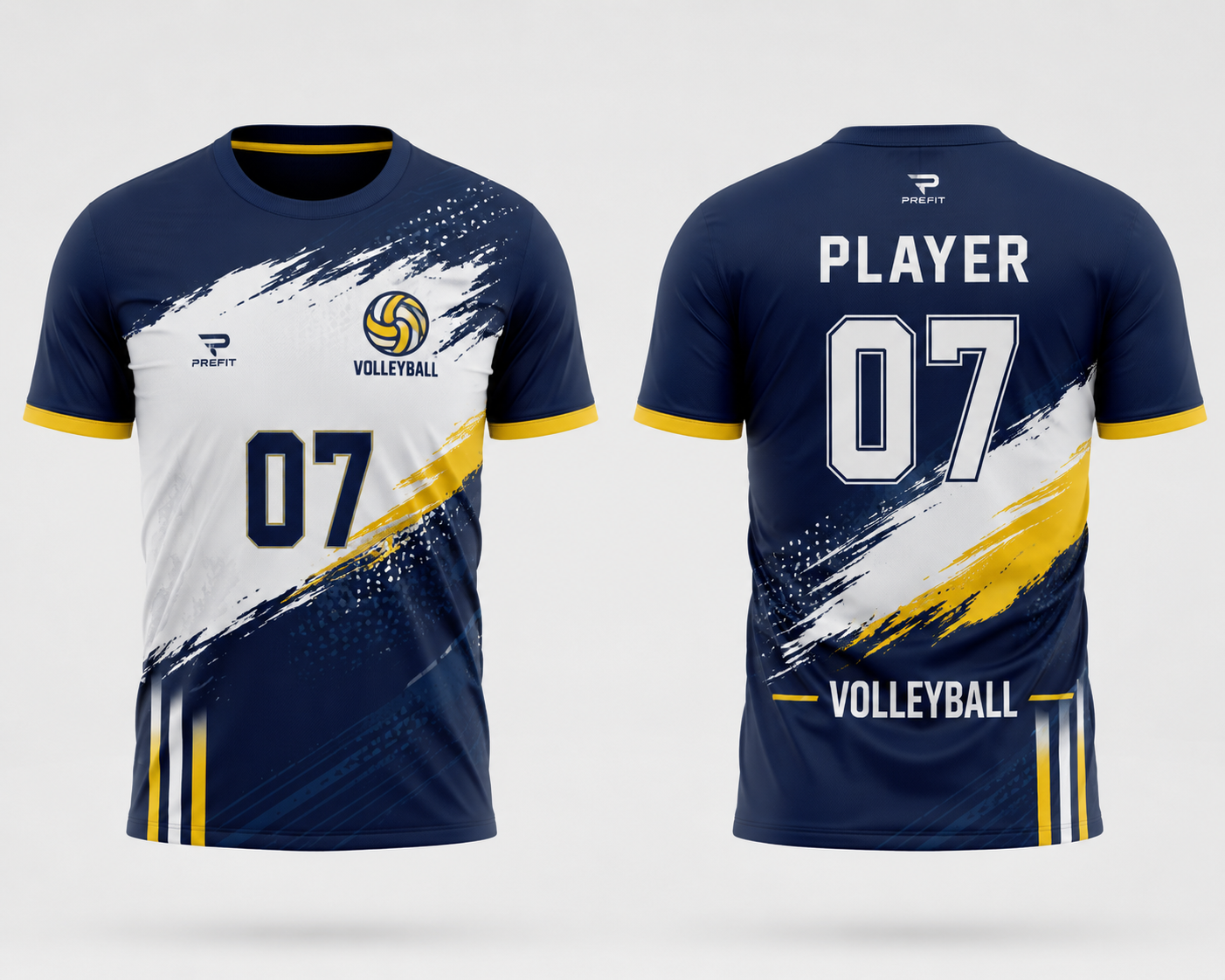 Volleyball Jersey – Round Neck Half Sleeve T-Shirt