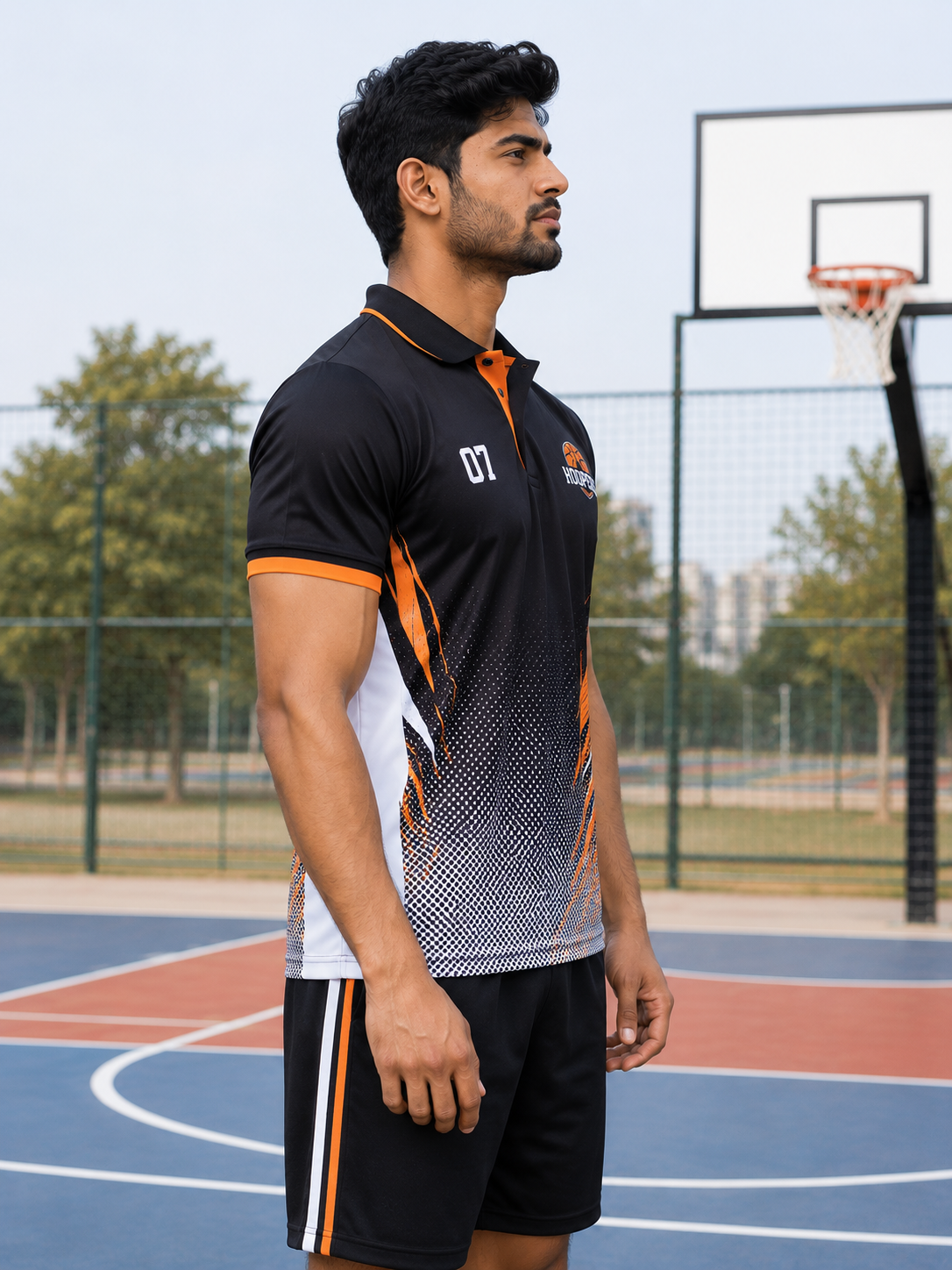 Basketball Jersey – Polo Half Sleeve T-Shirt
