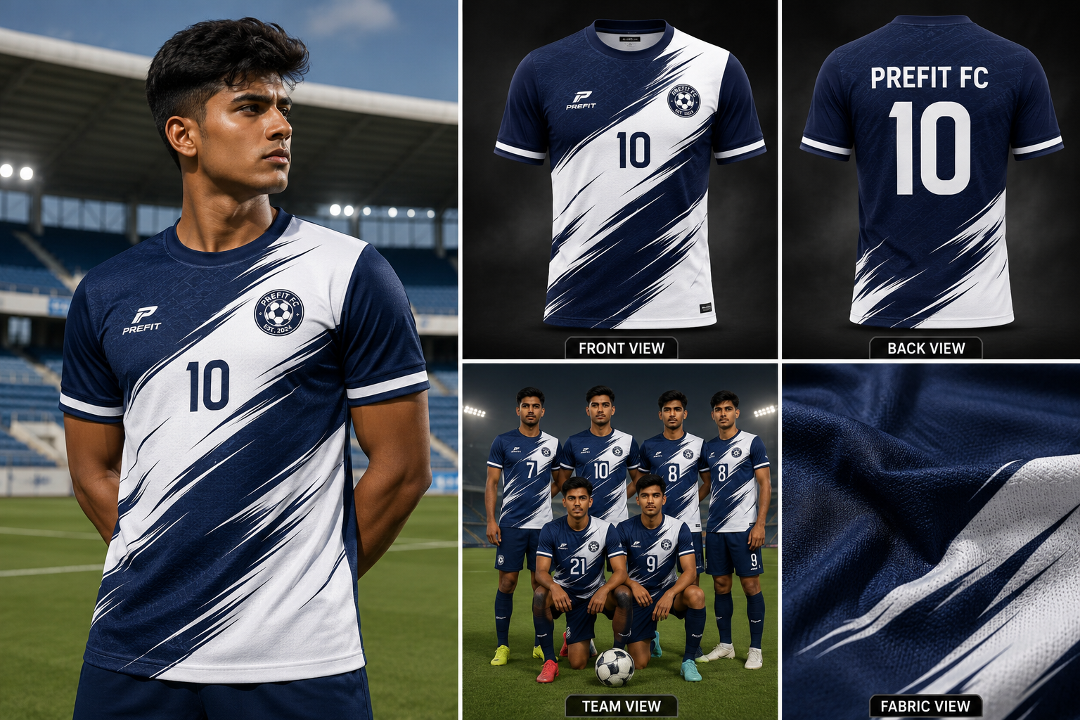 Football Jersey – Round Neck Half Sleeve T-Shirt