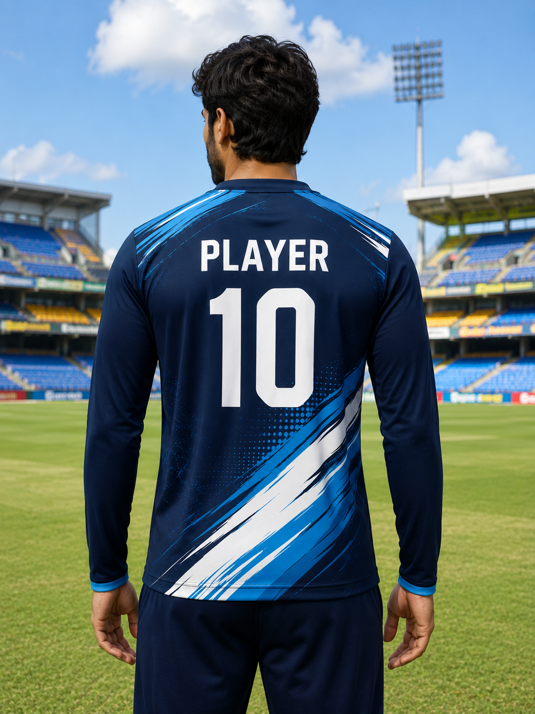 Cricket Jersey – Round Neck Full Sleeve T-Shirt