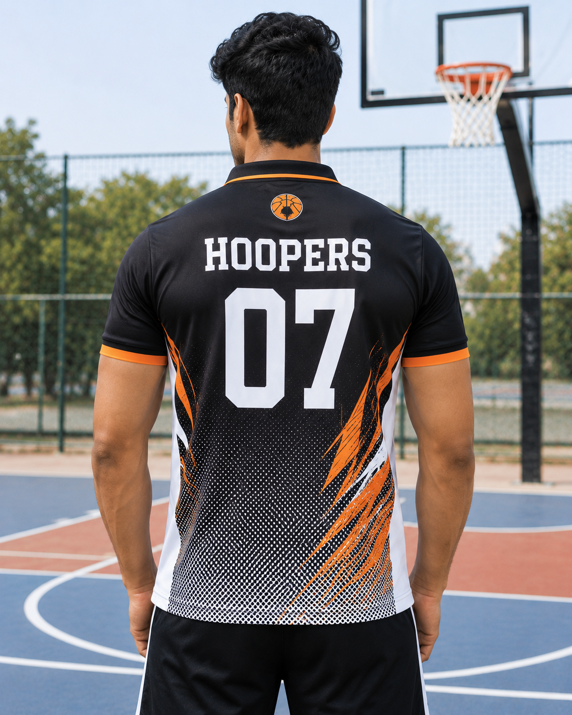 Basketball Jersey – Polo Half Sleeve T-Shirt