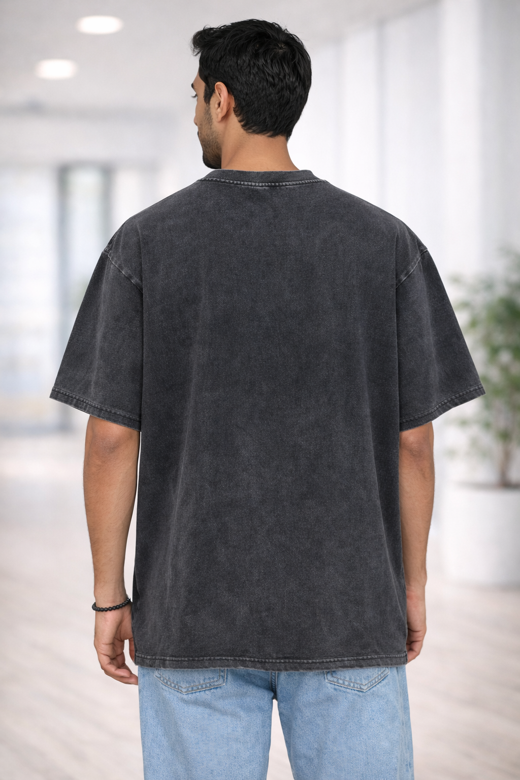 Acid Wash 240 GSM Premium Oversized T-Shirt – 100% Cotton French Terry