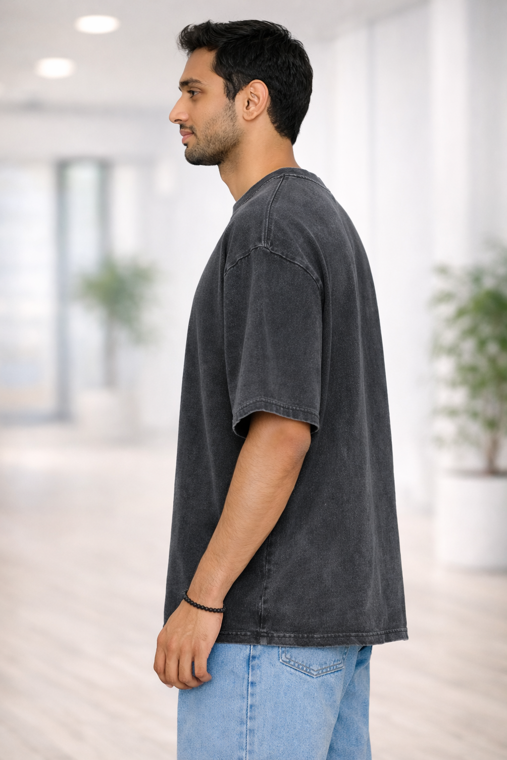 Acid Wash 240 GSM Premium Oversized T-Shirt – 100% Cotton French Terry